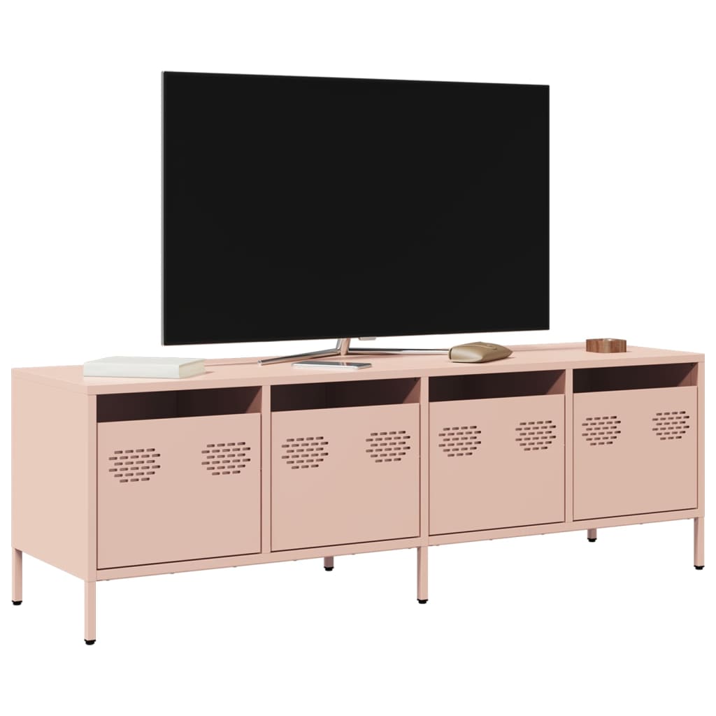 Tv-Bänk 202X39X43,5 Cm Kallvalsat Stål