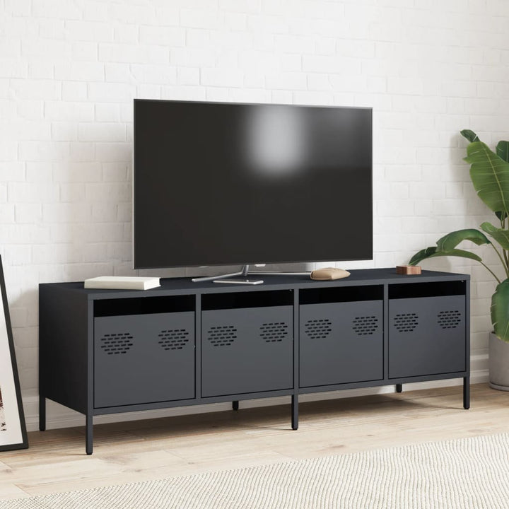 Tv-Bänk 135X39X43,5 Cm Kallvalsat Stål