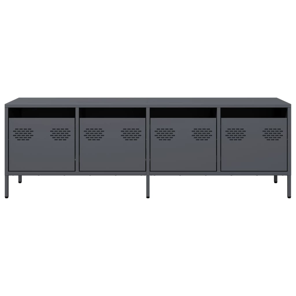 Tv-Bänk 135X39X43,5 Cm Kallvalsat Stål