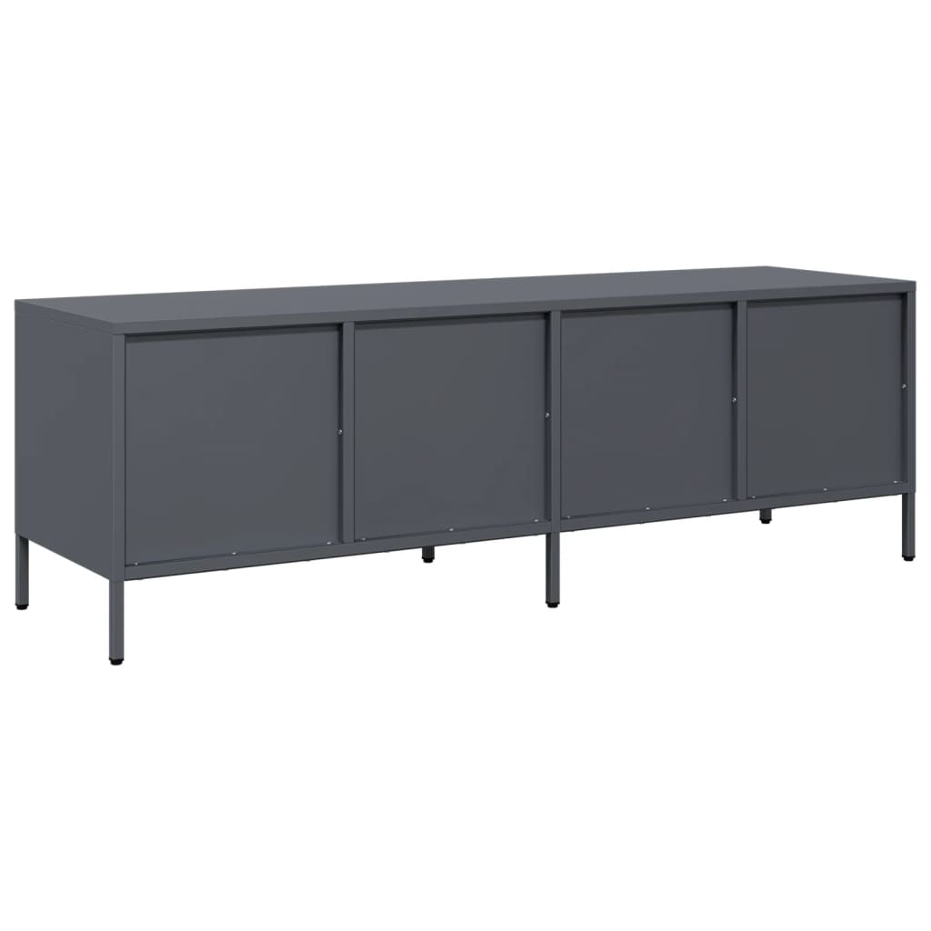 Tv-Bänk 135X39X43,5 Cm Kallvalsat Stål