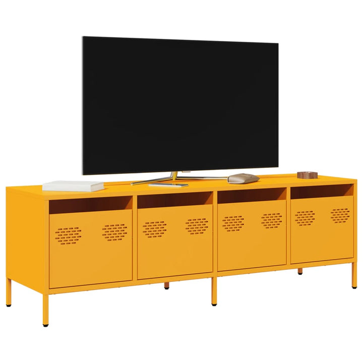 Tv-Bänk 202X39X43,5 Cm Kallvalsat Stål