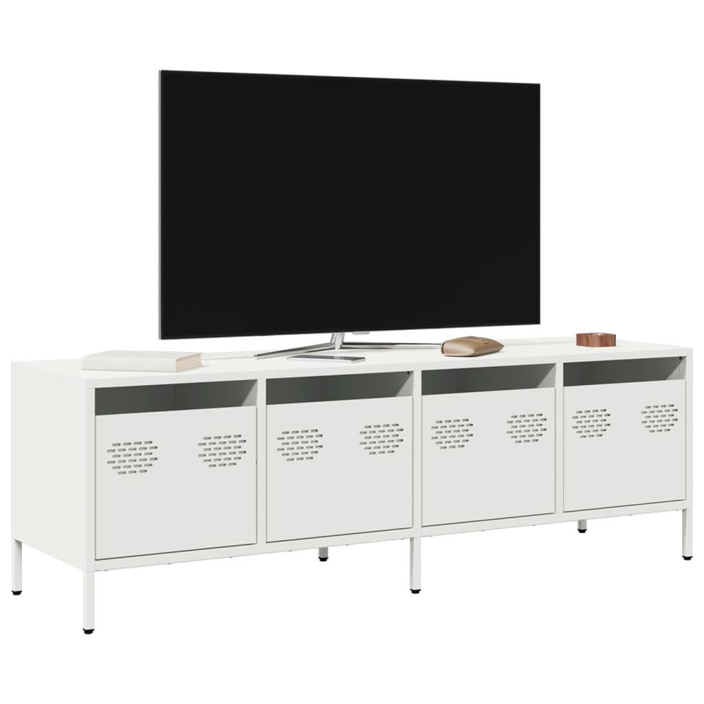 Tv-Bänk 202X39X43,5 Cm Kallvalsat Stål