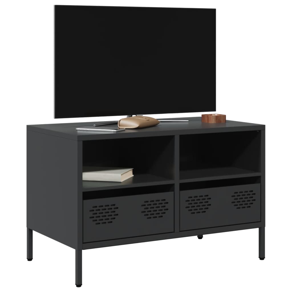 Tv-Bänk 202X39X43,5 Cm Kallvalsat Stål