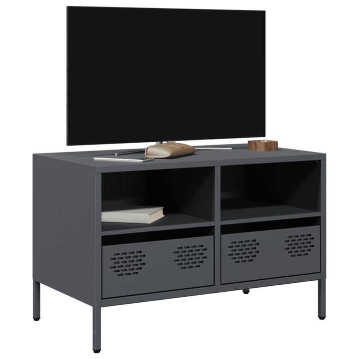 Tv-Bänk 202X39X43,5 Cm Kallvalsat Stål