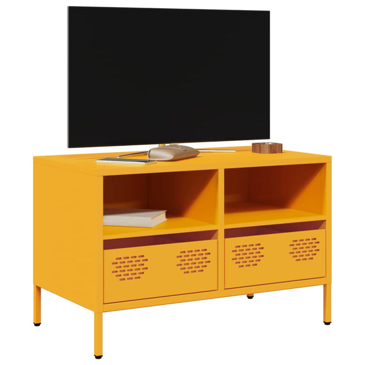 Tv-Bänk 202X39X43,5 Cm Kallvalsat Stål