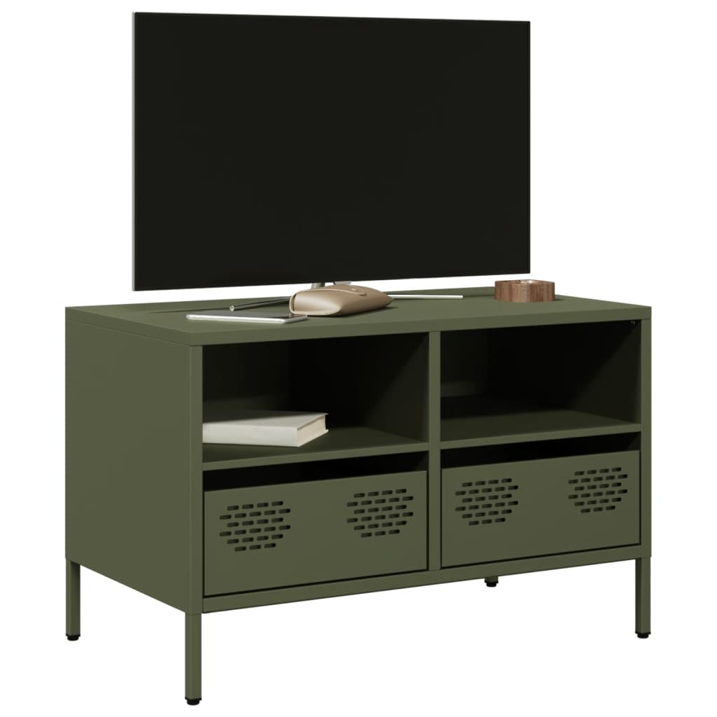 Tv-Bänk 202X39X43,5 Cm Kallvalsat Stål