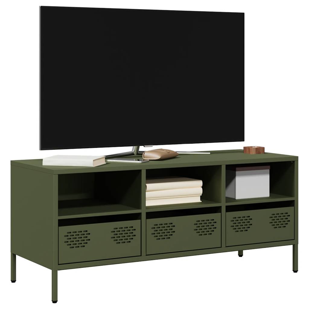 Tv-Bänk 202X39X43,5 Cm Kallvalsat Stål