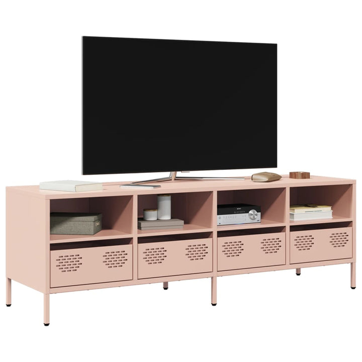Tv-Bänk 202X39X43,5 Cm Kallvalsat Stål