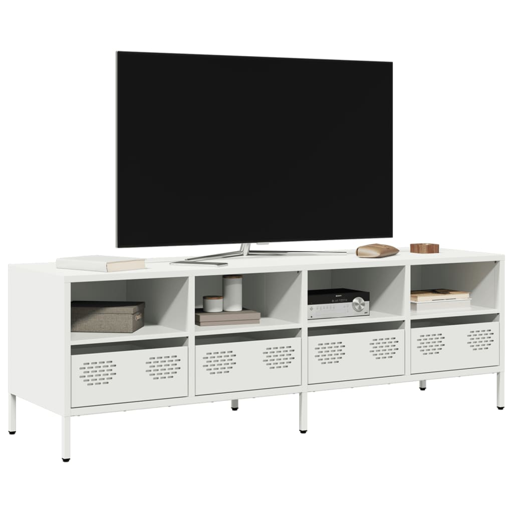 Tv-Bänk 202X39X43,5 Cm Kallvalsat Stål