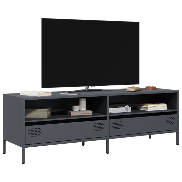 Tv-Bänk 202X39X43,5 Cm Kallvalsat Stål