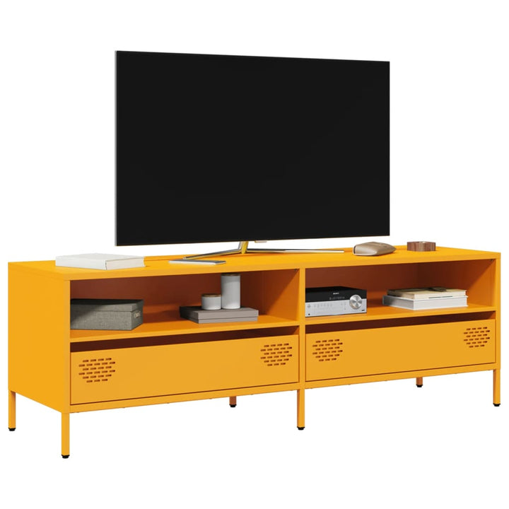Tv-Bänk 202X39X43,5 Cm Kallvalsat Stål