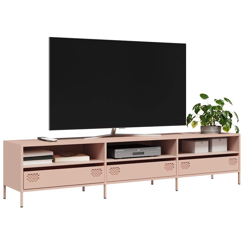 Tv-Bänk 202X39X43,5 Cm Kallvalsat Stål