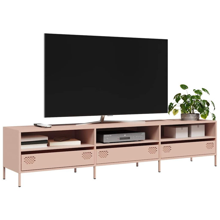 Tv-Bänk 202X39X43,5 Cm Kallvalsat Stål