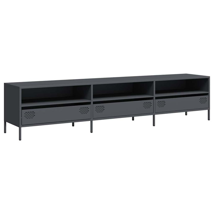 Tv-Bänk 202X39X43,5 Cm Kallvalsat Stål