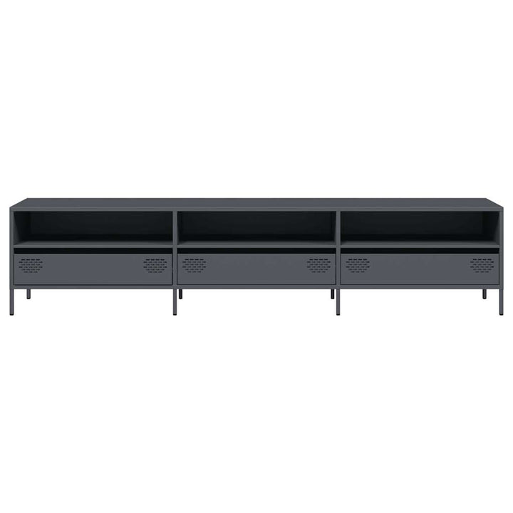 Tv-Bänk 202X39X43,5 Cm Kallvalsat Stål