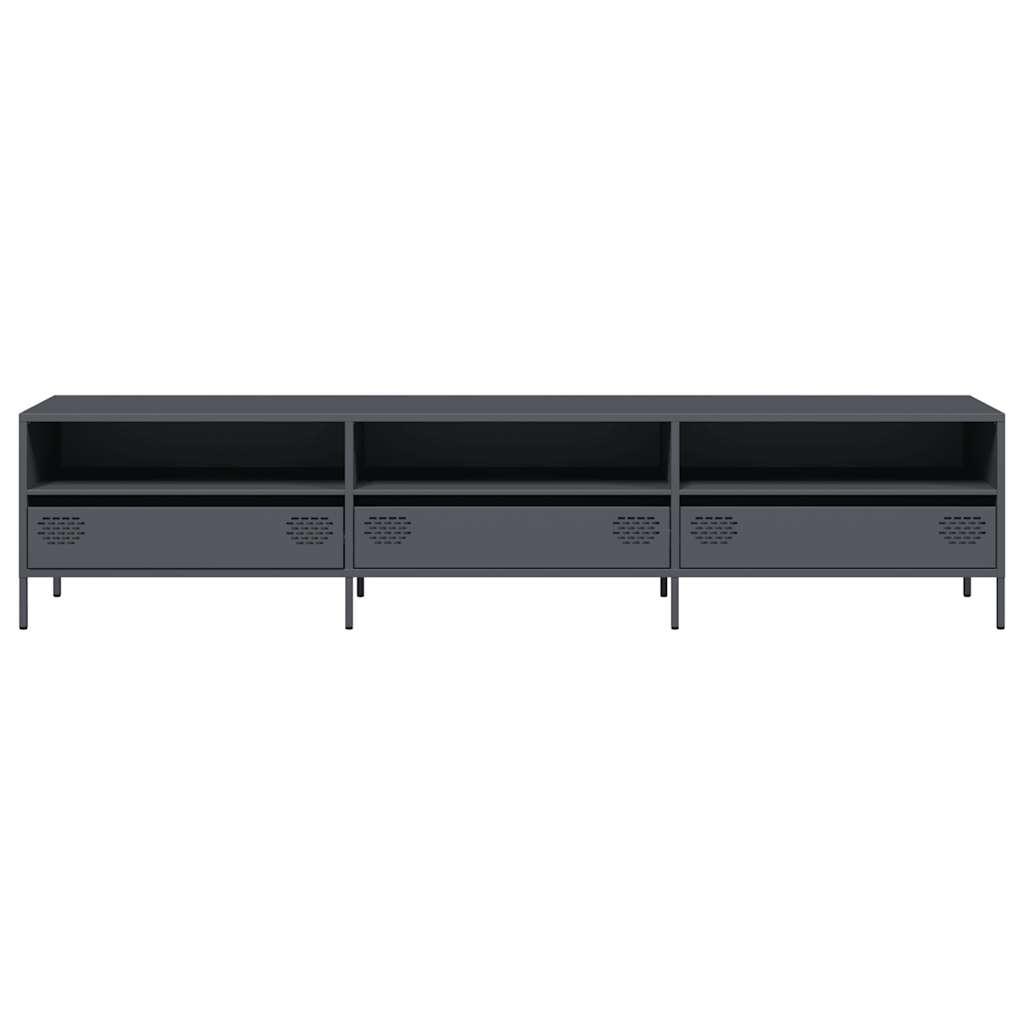 Tv-Bänk 202X39X43,5 Cm Kallvalsat Stål