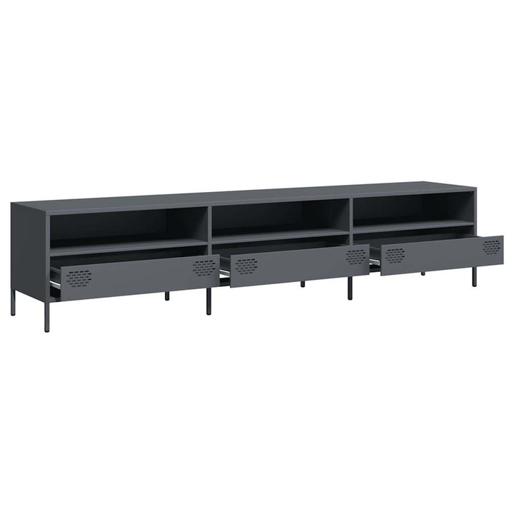 Tv-Bänk 202X39X43,5 Cm Kallvalsat Stål