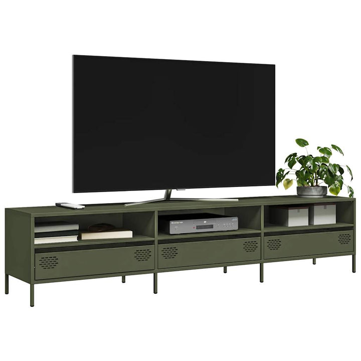 Tv-Bänk 202X39X43,5 Cm Kallvalsat Stål