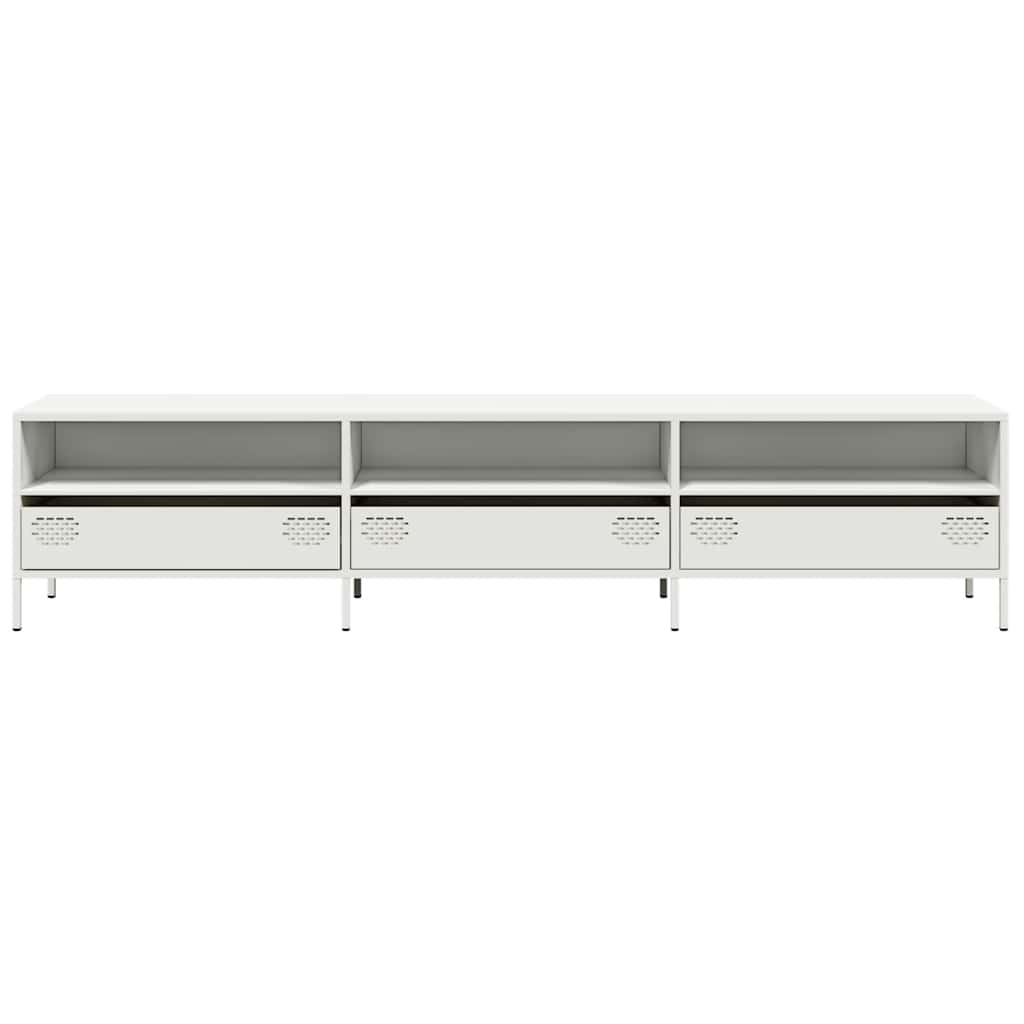 Tv-Bänk 202X39X43,5 Cm Kallvalsat Stål