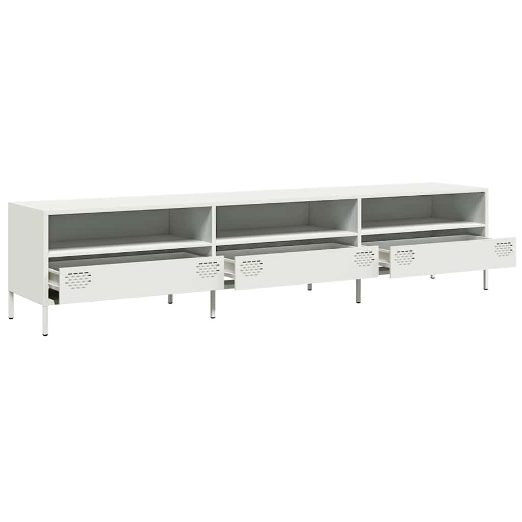 Tv-Bänk 202X39X43,5 Cm Kallvalsat Stål