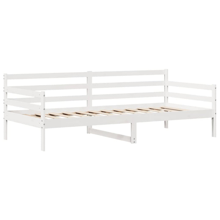 Dagbädd Med Lådor Vit 90X200 Cm Massiv Furu