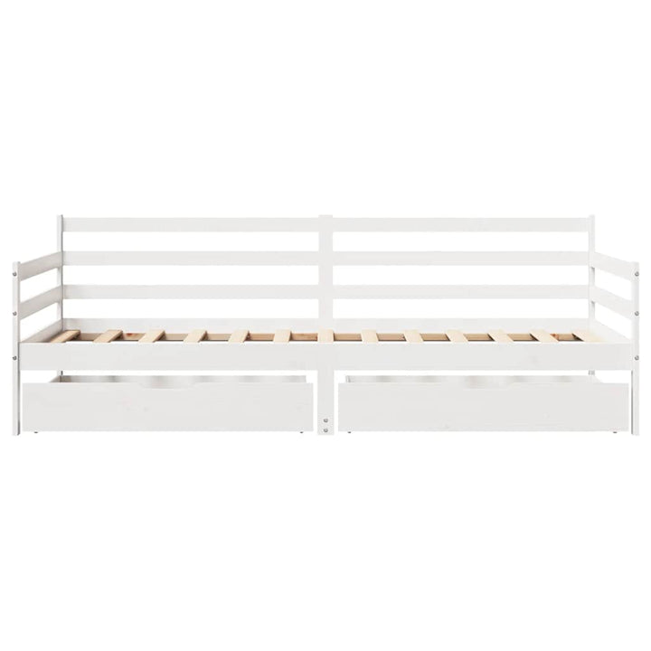 Dagbädd Med Lådor 90X200 Cm Massiv Furu