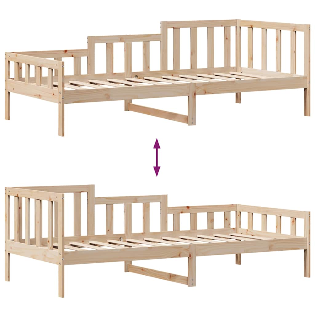 Dagbädd Med Lådor Massiv Furu