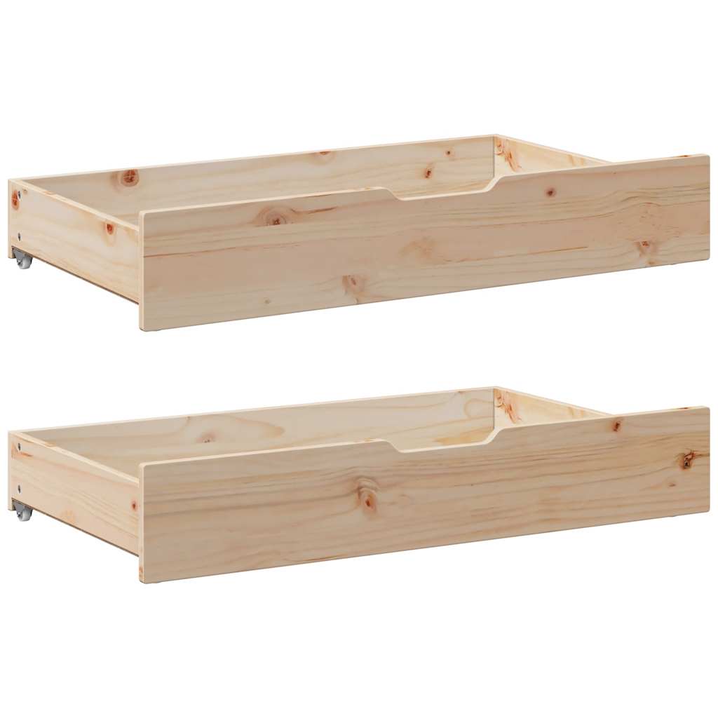 Dagbädd Med Lådor Massiv Furu