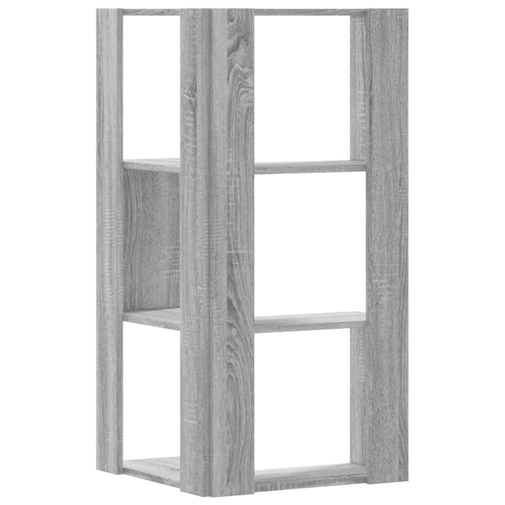 Bokhylla Hörn 3 Hyllplan 50X50X102Cm Konstruerat Trä