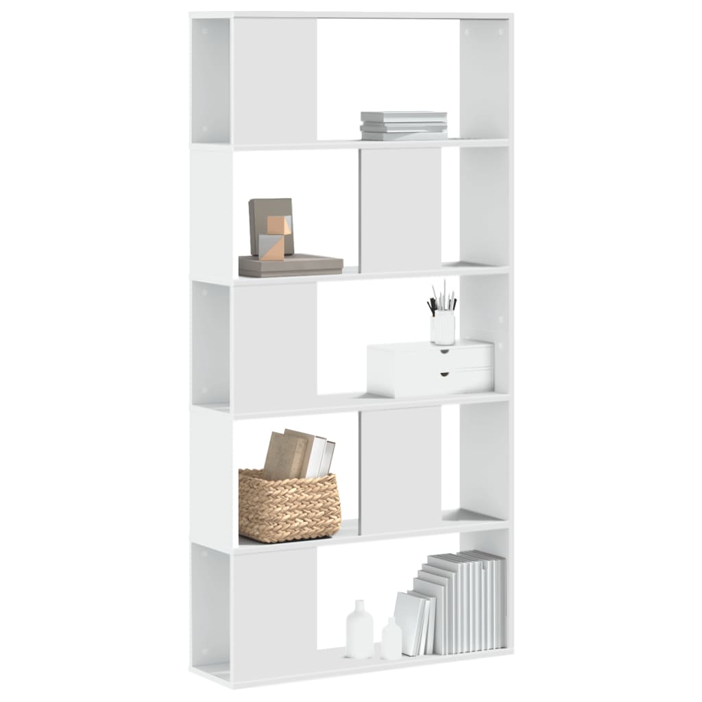 Bokhylla 5 Hyllplan Rökig Ek 80,5X23,5X162,5Cm Konstruerat Trä