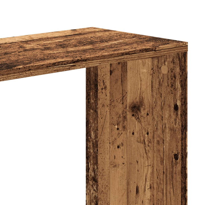 Bokhylla 5Hyllplan Åldrat Trä 80,5X23,5X162,5Cm Konstruerat Trä