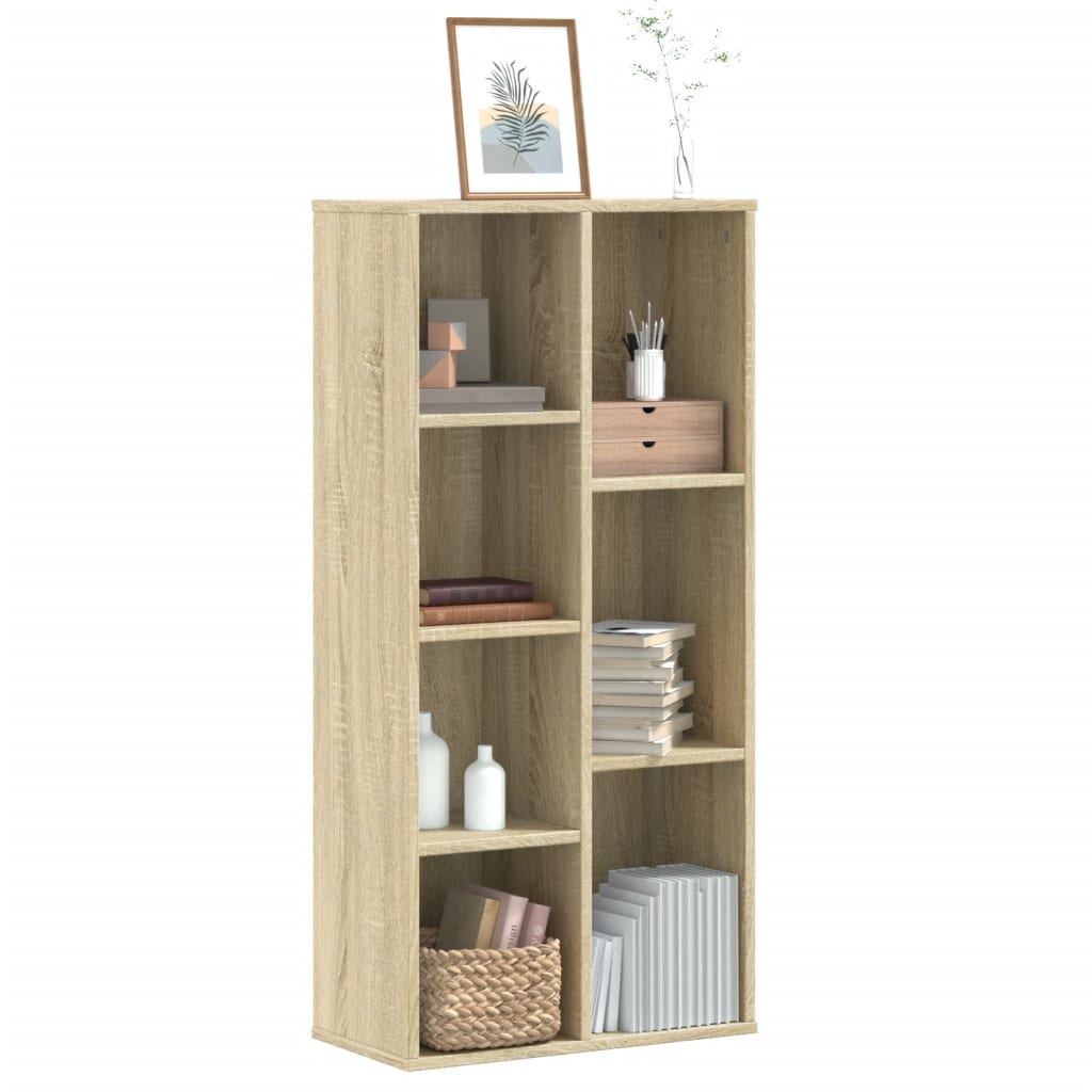 Bokhylla Sonoma-Ek 50X25X105 Cm Konstruerat Trä
