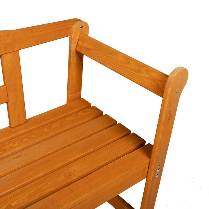 Utomhusbänk 2 -Seater 119 X 44 X 76 Cm Massiv Furu Brun