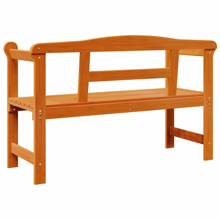 Utomhusbänk 2 -Seater 119 X 44 X 76 Cm Massiv Furu Brun
