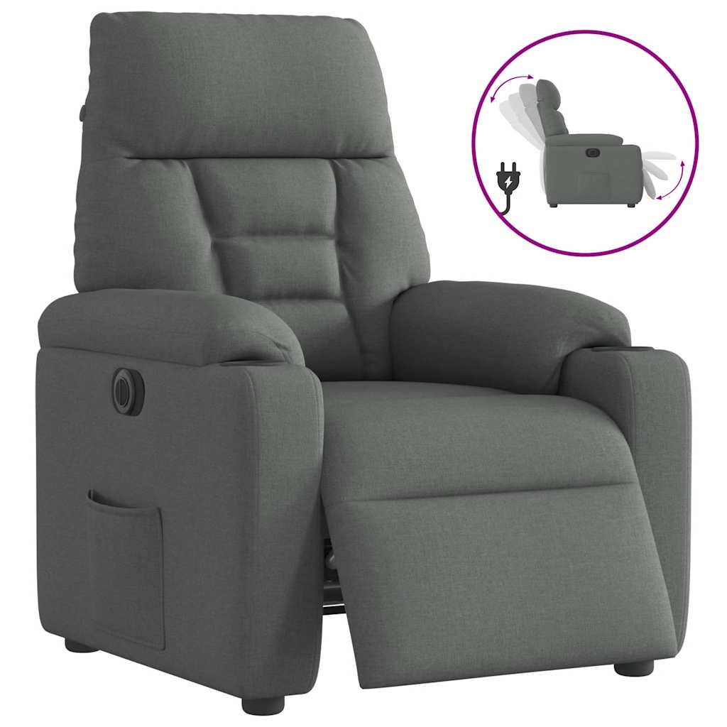 Elektrisk Reclinerfåtölj Tyg