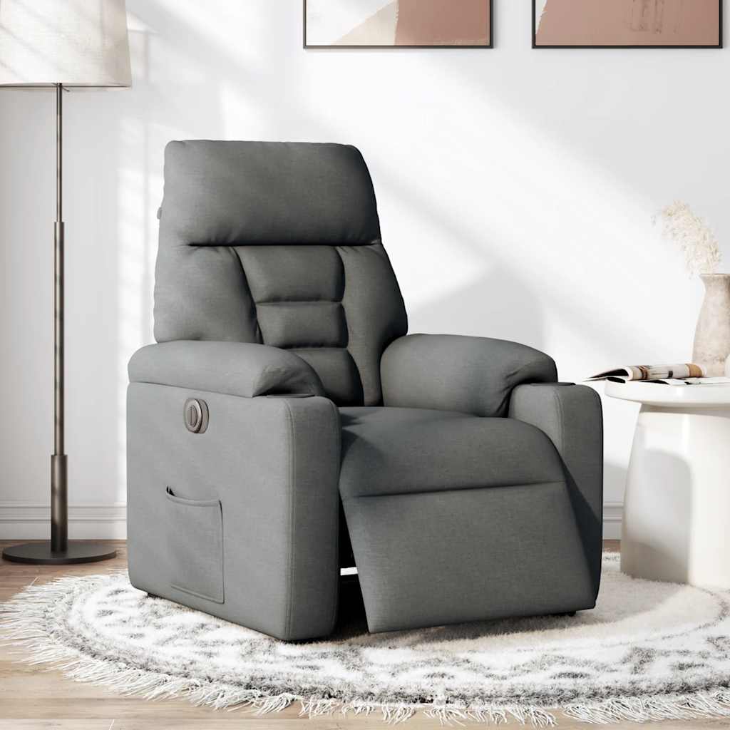 Elektrisk Reclinerfåtölj Tyg