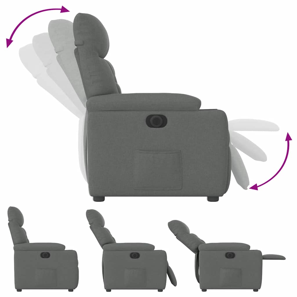 Elektrisk Reclinerfåtölj Tyg