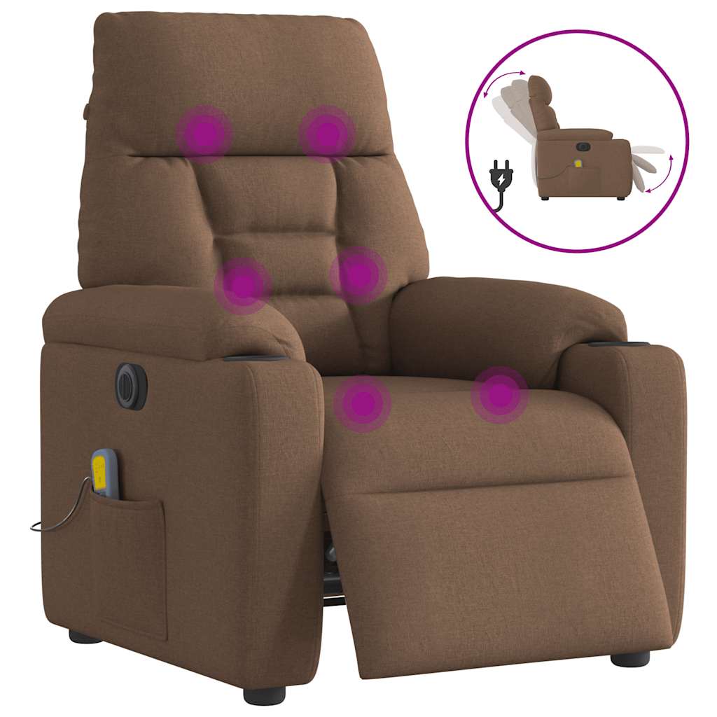 Elektrisk Reclinerfåtölj Tyg