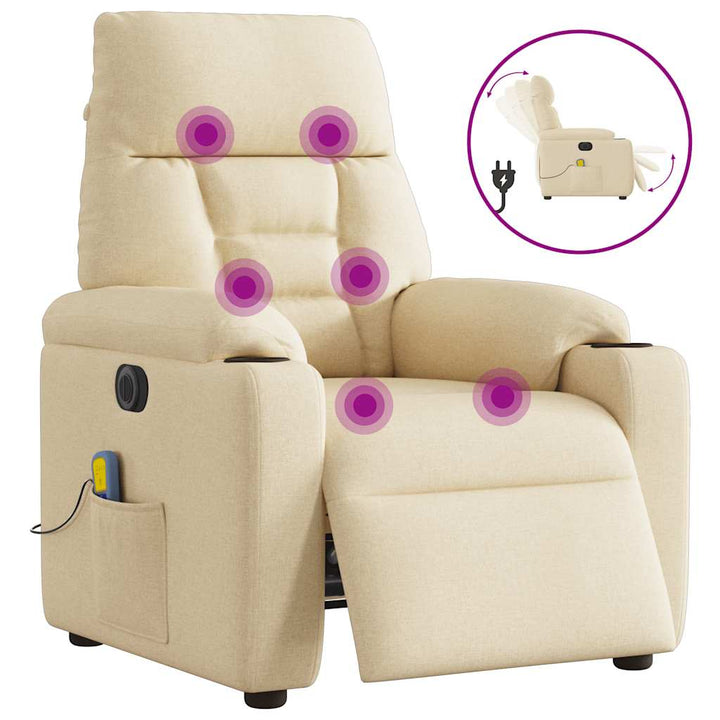 Elektrisk Reclinerfåtölj Tyg