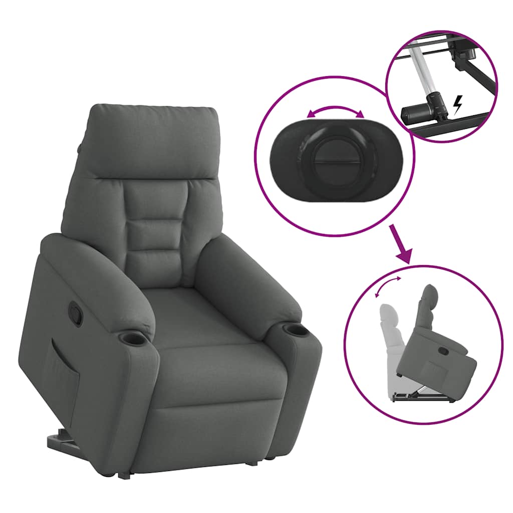 Reclinerfåtölj Med Uppresningshjälp Tyg