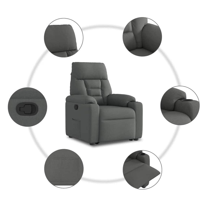 Reclinerfåtölj Med Uppresningshjälp Tyg