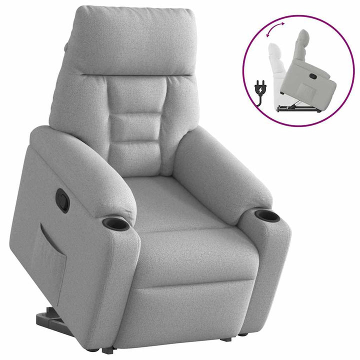 Reclinerfåtölj Med Uppresningshjälp Tyg