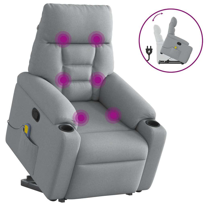 Reclinerfåtölj Med Uppresningshjälp Tyg