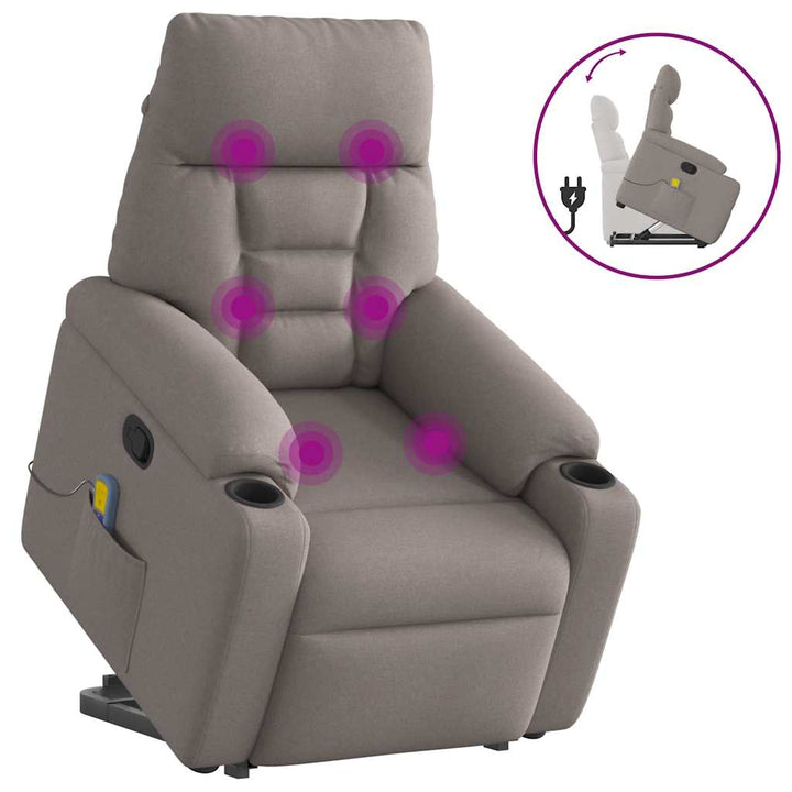 Reclinerfåtölj Med Uppresningshjälp Tyg