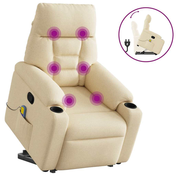 Reclinerfåtölj Med Uppresningshjälp Tyg