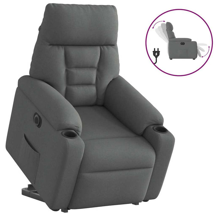 Reclinerfåtölj Med Uppresningshjälp Tyg