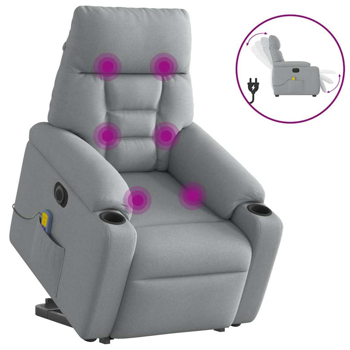 Reclinerfåtölj Med Uppresningshjälp Tyg