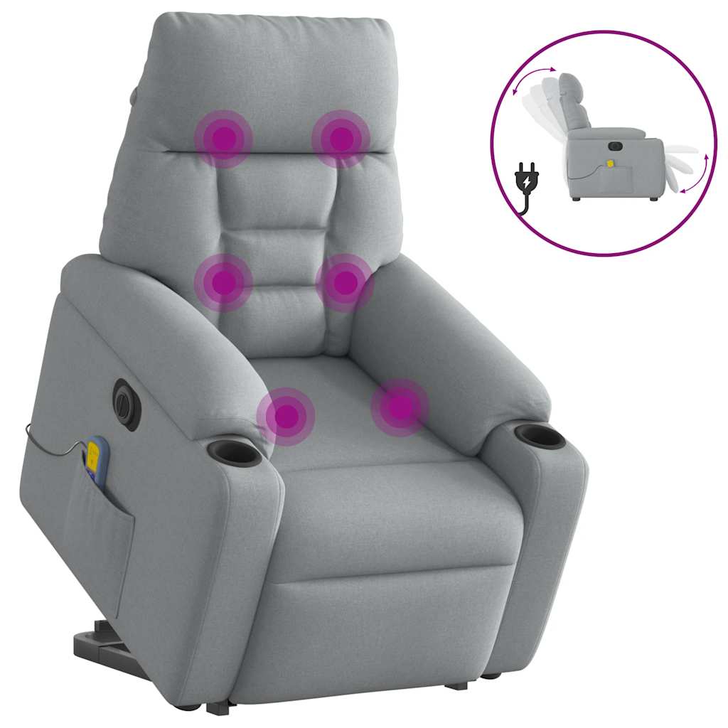 Reclinerfåtölj Med Uppresningshjälp Tyg