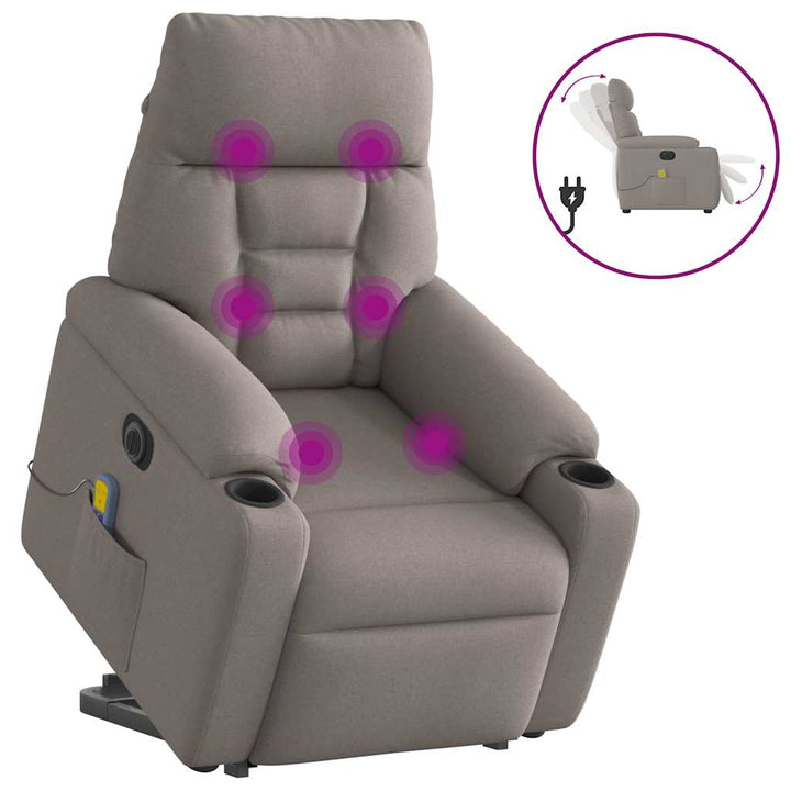 Reclinerfåtölj Med Uppresningshjälp Tyg