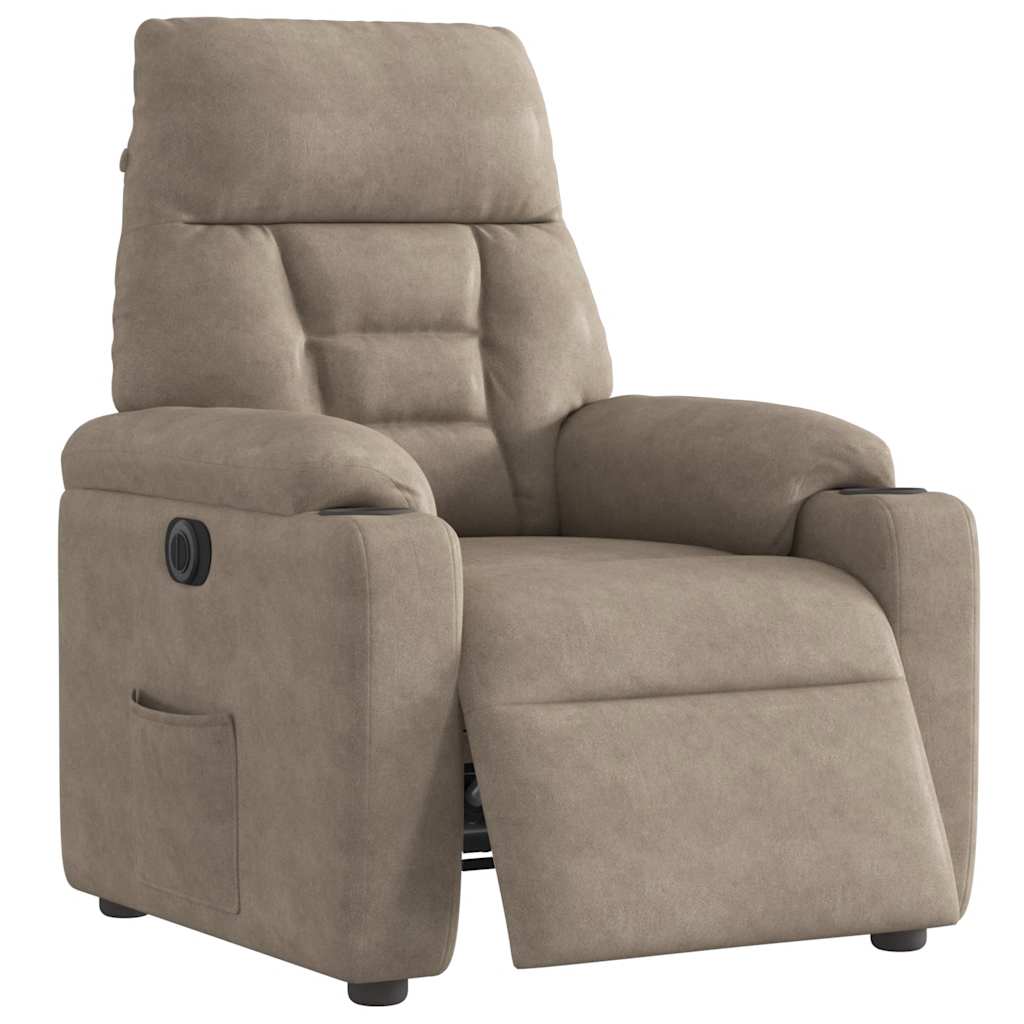 Elektrisk Reclinerfåtölj Mikrofibertyg